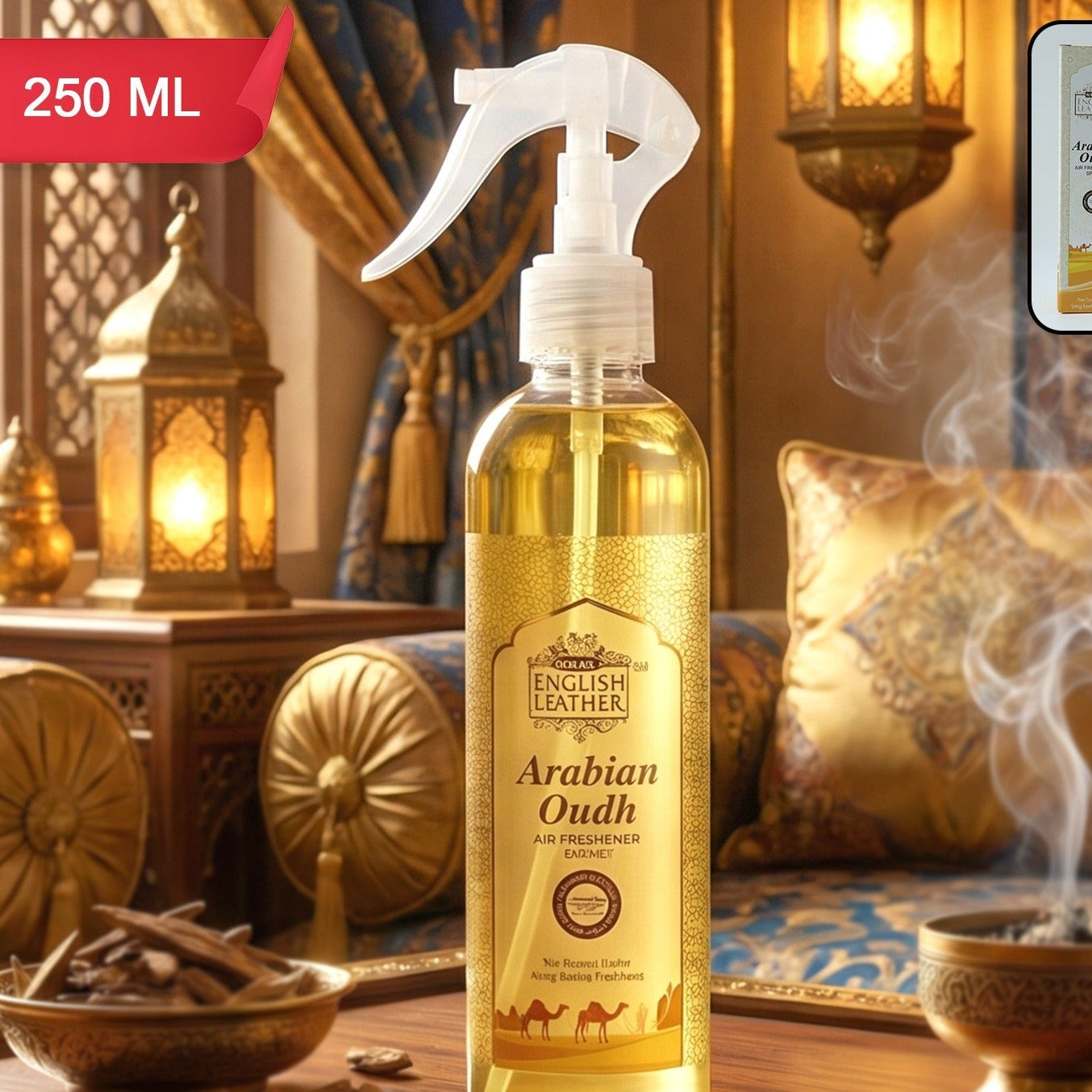 Next Premium Arabian Oudh Air Freshener Spray 250 ML - Long Lasting Room Fragrance - Great Price - Image 1