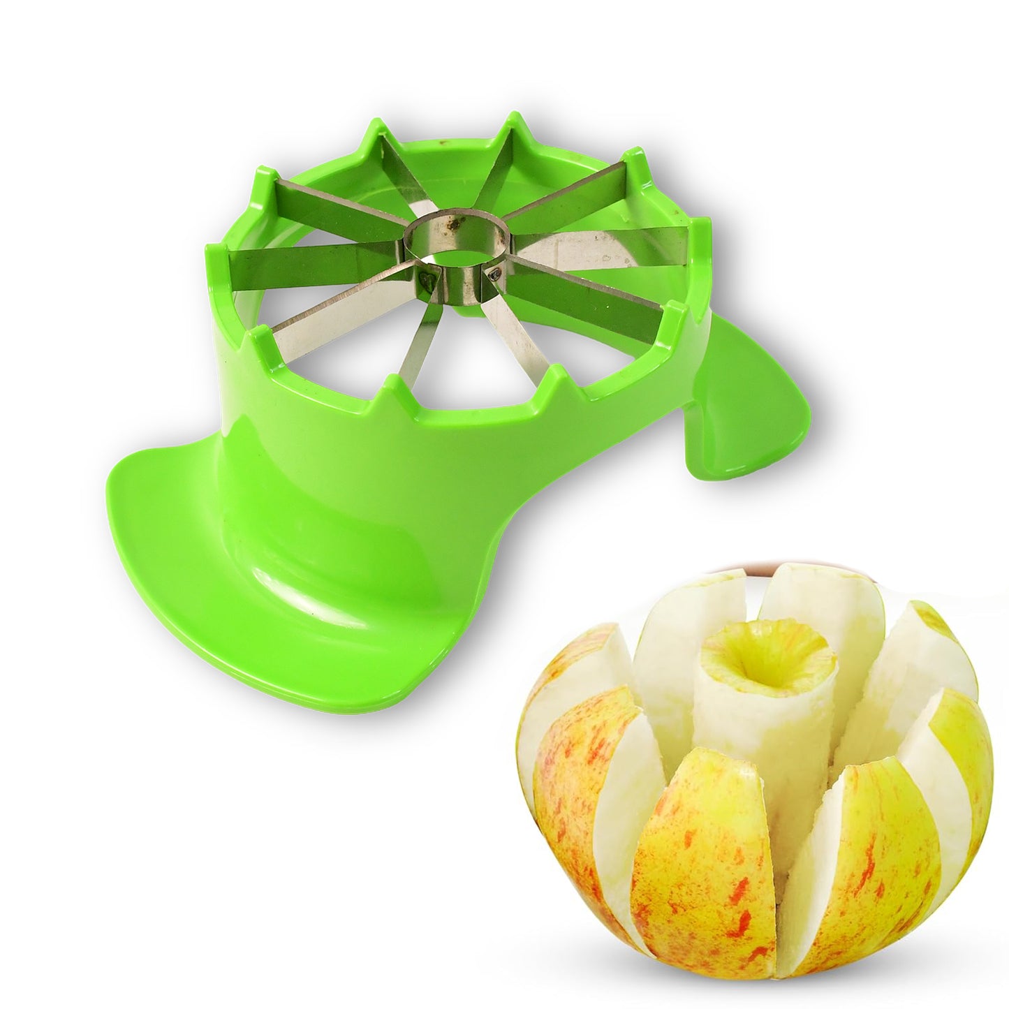 Apex Apple Cutter With Container  Unbreakable Abs Body  Stainless Steel Blades - Happy Price - Image 5
