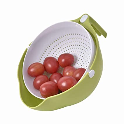 Multi-functional Washing Fruits And Vegetables Bowl  Strainer With Handle - Happy Price - Image 4