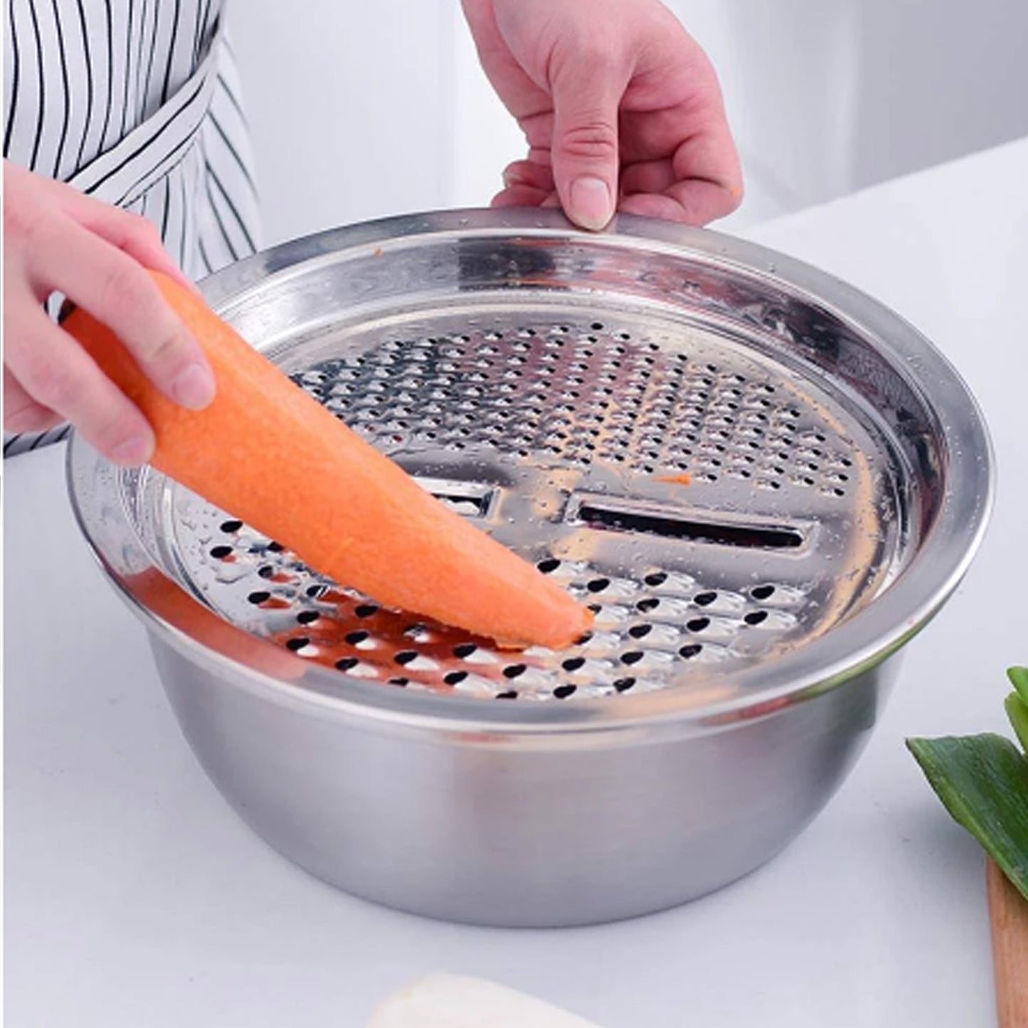 3 In 1 Kitchen Multipurpose Julienne Grater Salad Maker - Happy Price - Image 4
