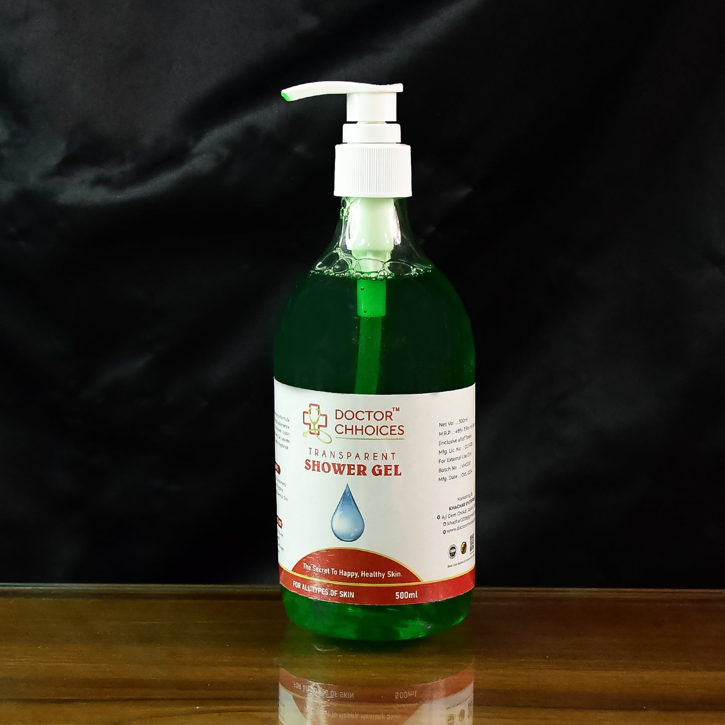 Doctor Chhoices  Choices Transparent Shower Gel  500ml Bottle With Pump Dispenser - Happy Price - Image 3