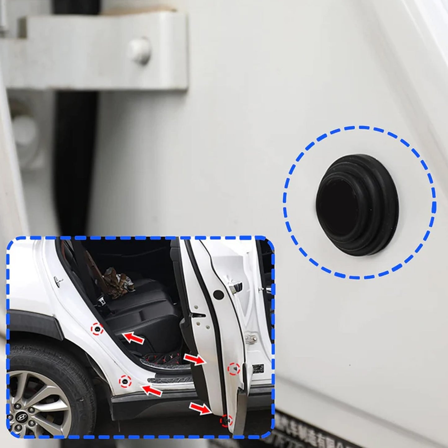 Car Door Edge Protector Pads - Noise Dampening Bumpers (1 Pc) - Happy Price - Image 6