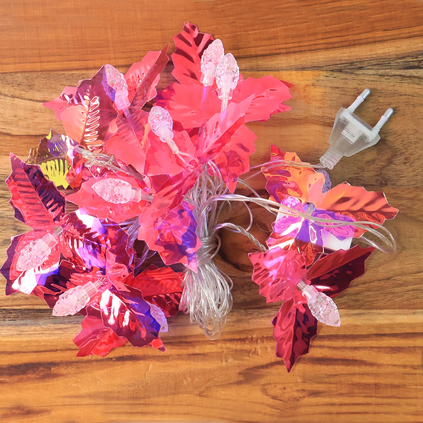 4 Meter LED Leaf String Lights - Multicolor Decorative Fairy Lights for Festivals & Home - Happy Price - Image 4