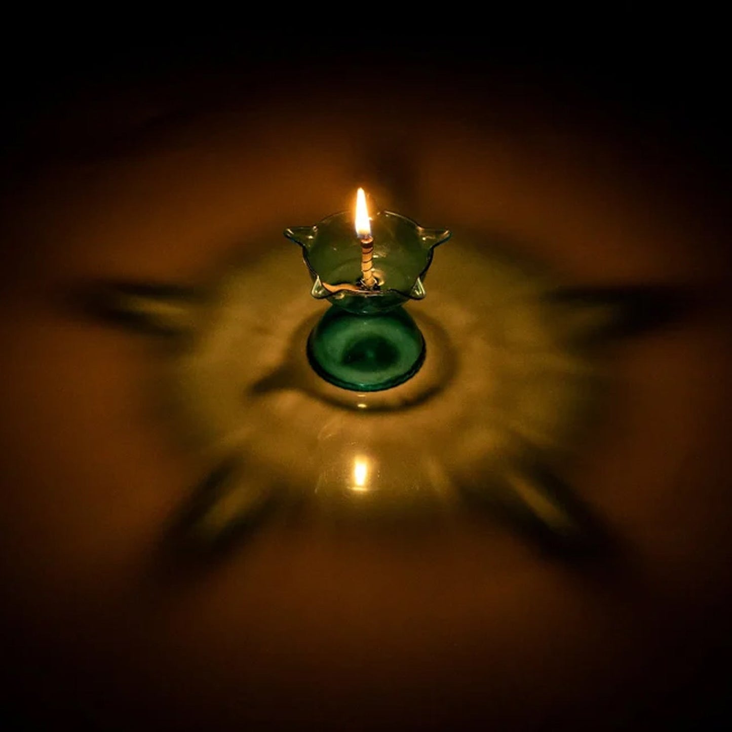 Colourful Reflection Diya Combo Plastic Candle Cup With Multi Shape (4 Pcs Set) - Happy Price - Image 3