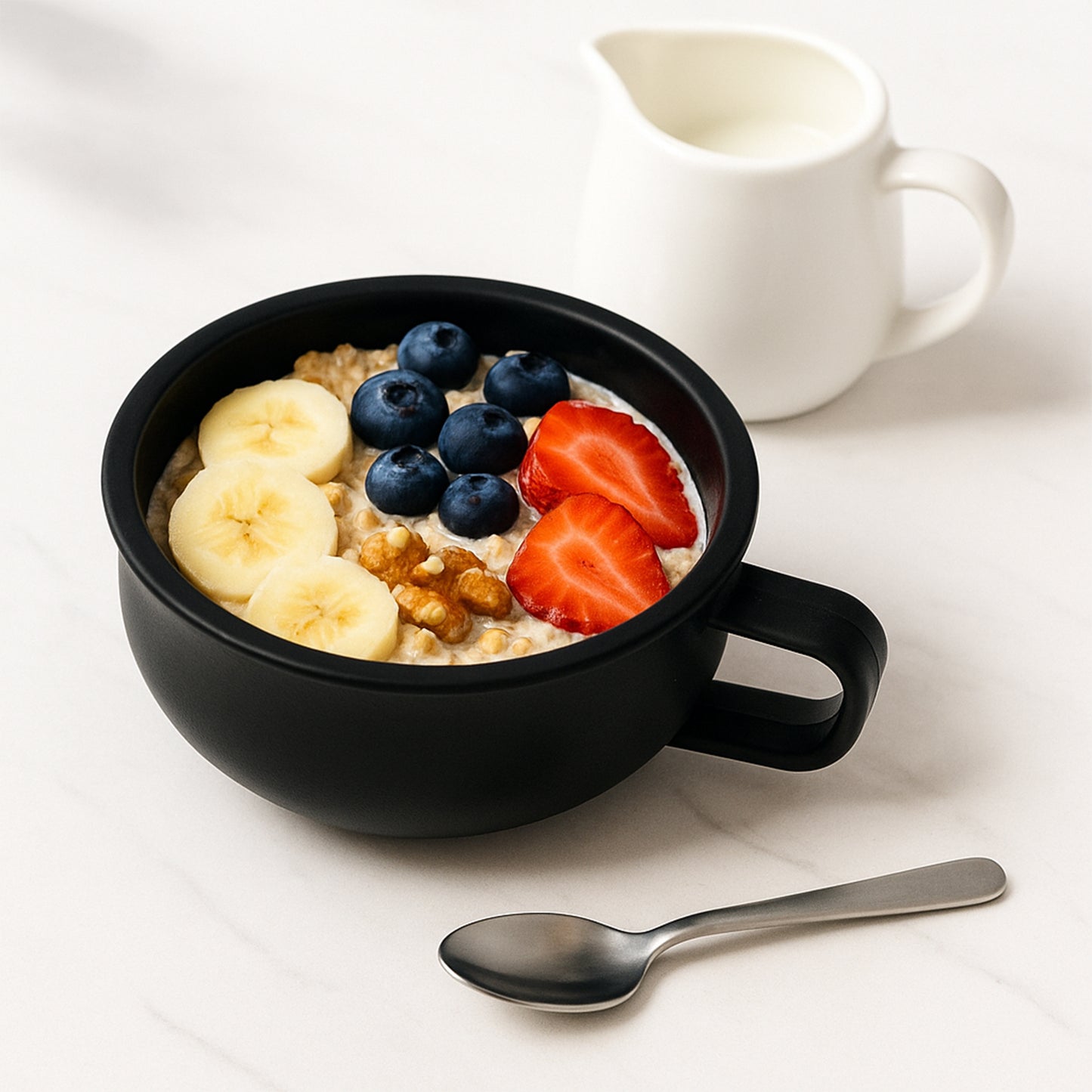Deep Handle Serving Bowl - Large Capacity, Easy Grip Dining Bowl (1 Pc) - Happy Price - Image 3