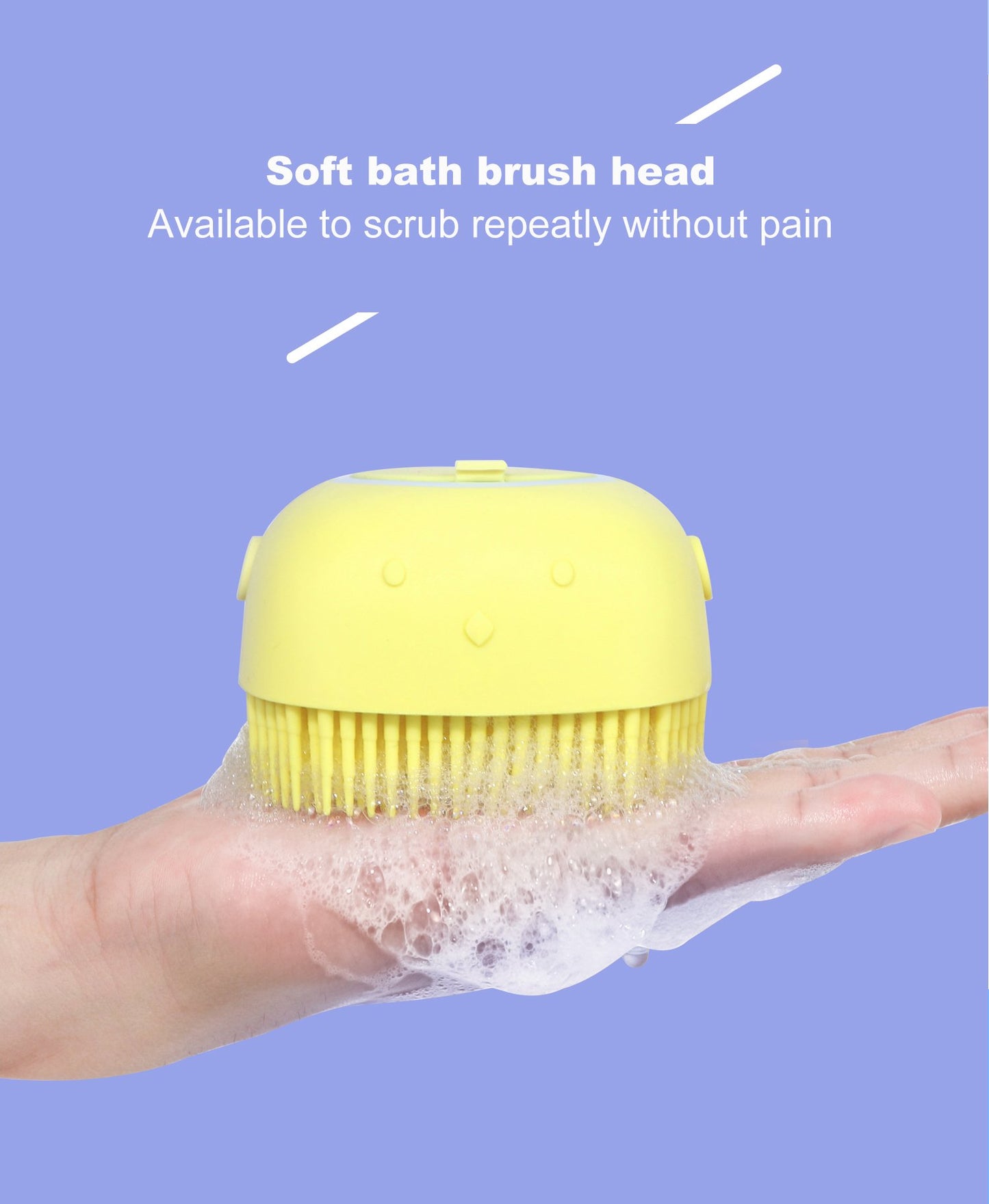 Silicone Massage Bath Body Brush With Shampoo Dispenser - Happy Price - Image 5
