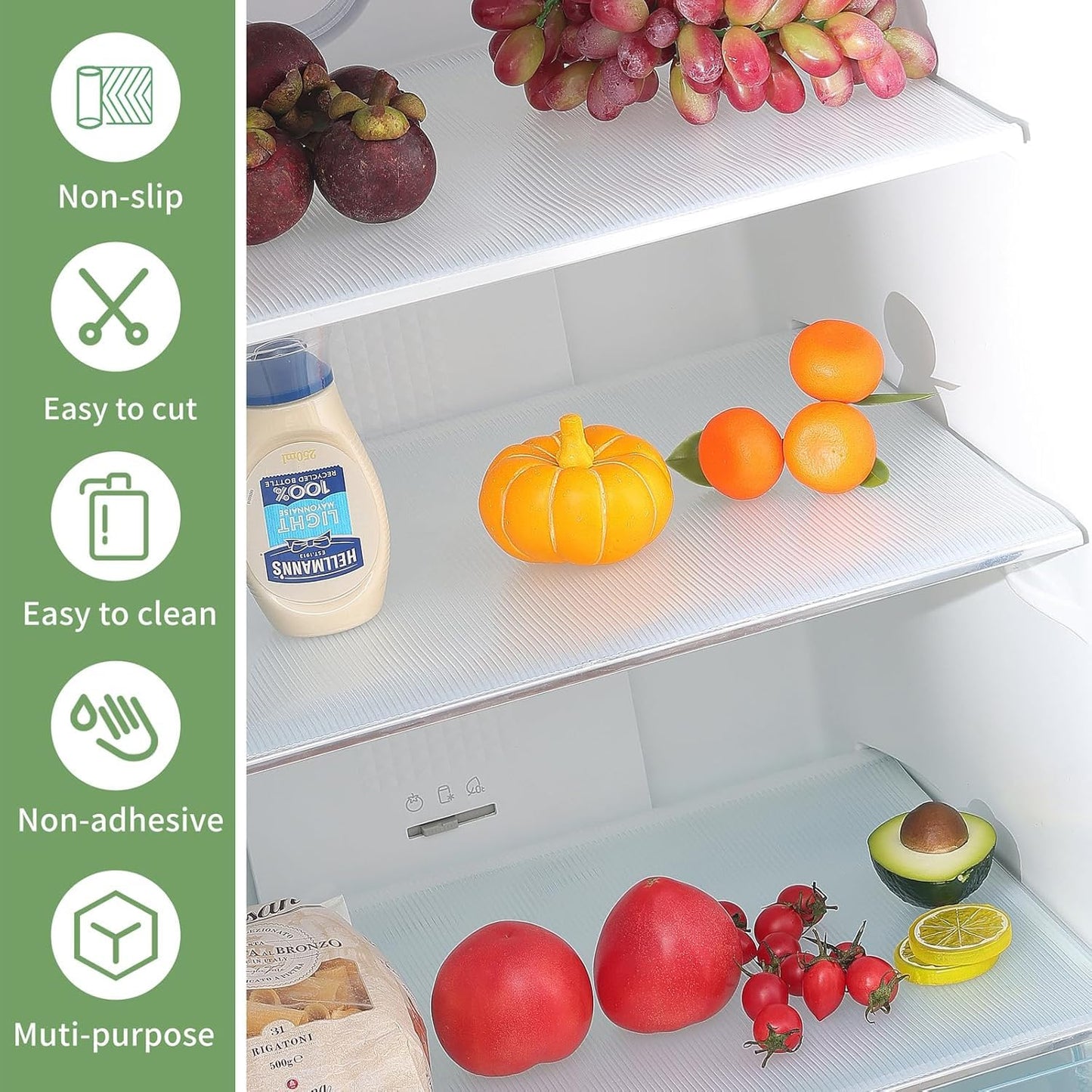 Transparent Plastic Fridge Liner Mat - 45 x 29 cm (1 Pc) - Happy Price - Image 3