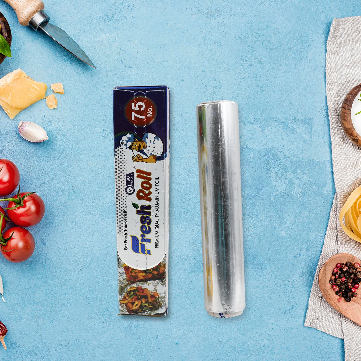 Premium Quality Aluminum Foil Roll Heavy Duty Non Stick Thick Aluminum Foil Sheet Baking Grilling Tool Width 295mm (1pc) - Happy Price - Image 2