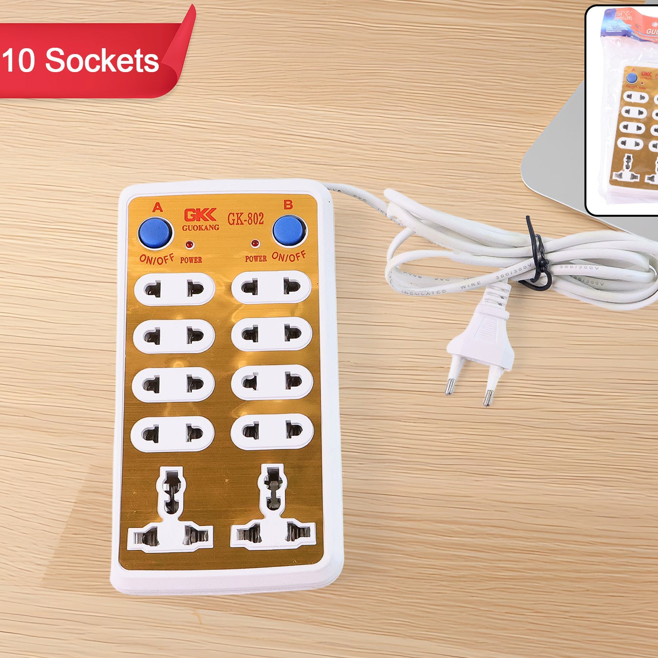 Extension Board 220v 10 Way Extension Board - Happy Price - Image 1