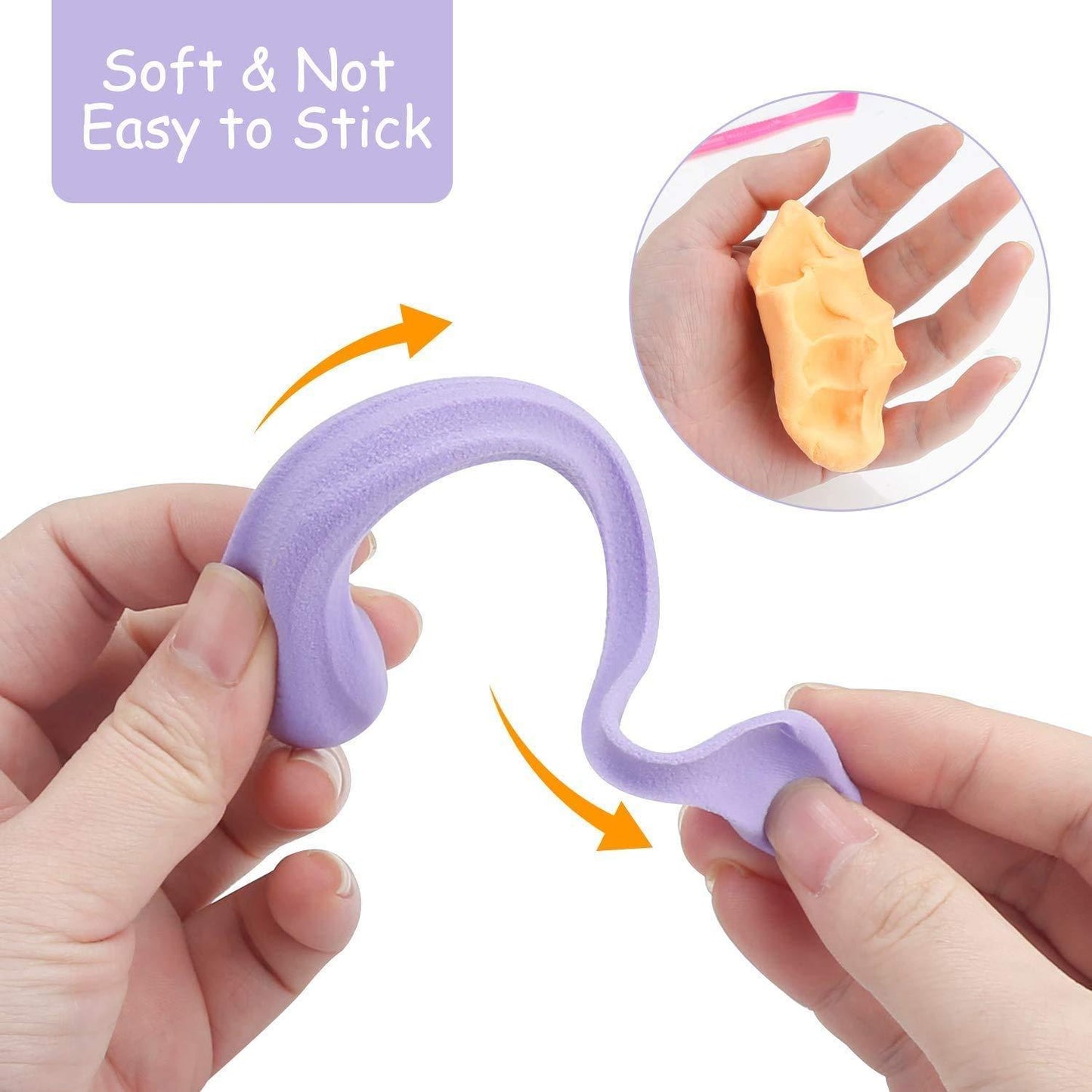 Non-toxic Creative 50 Dough Clay Mould 5 Different Colors (Pack Of 6 Pcs) - Happy Price - Image 7