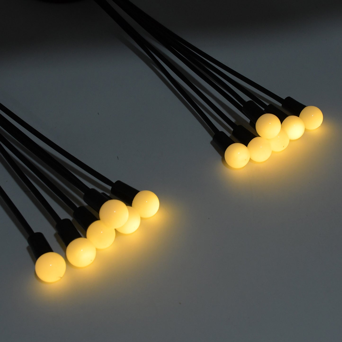 Solar Garden Lights Solar - Powered Firefly Lamp New Upgraded Solar Firefly Lights Outdoor Waterproof Solar Outdoor Decorative Lights For Yard Gardening Patio Backyard Pathway Dcor (2 Pcs Set 12 Led (Warm Light)) - Happy Price - Image 2