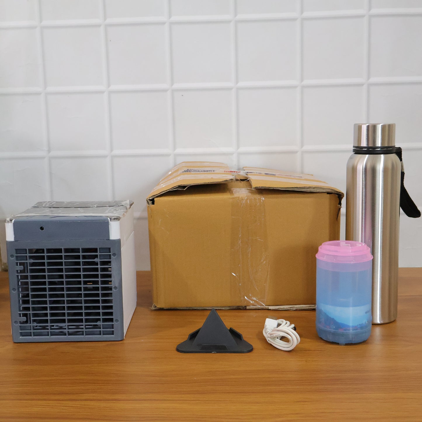 Office Comfort Combo: Mini Cooler, Steel Bottle & Sipper - Happy Price - Image 7