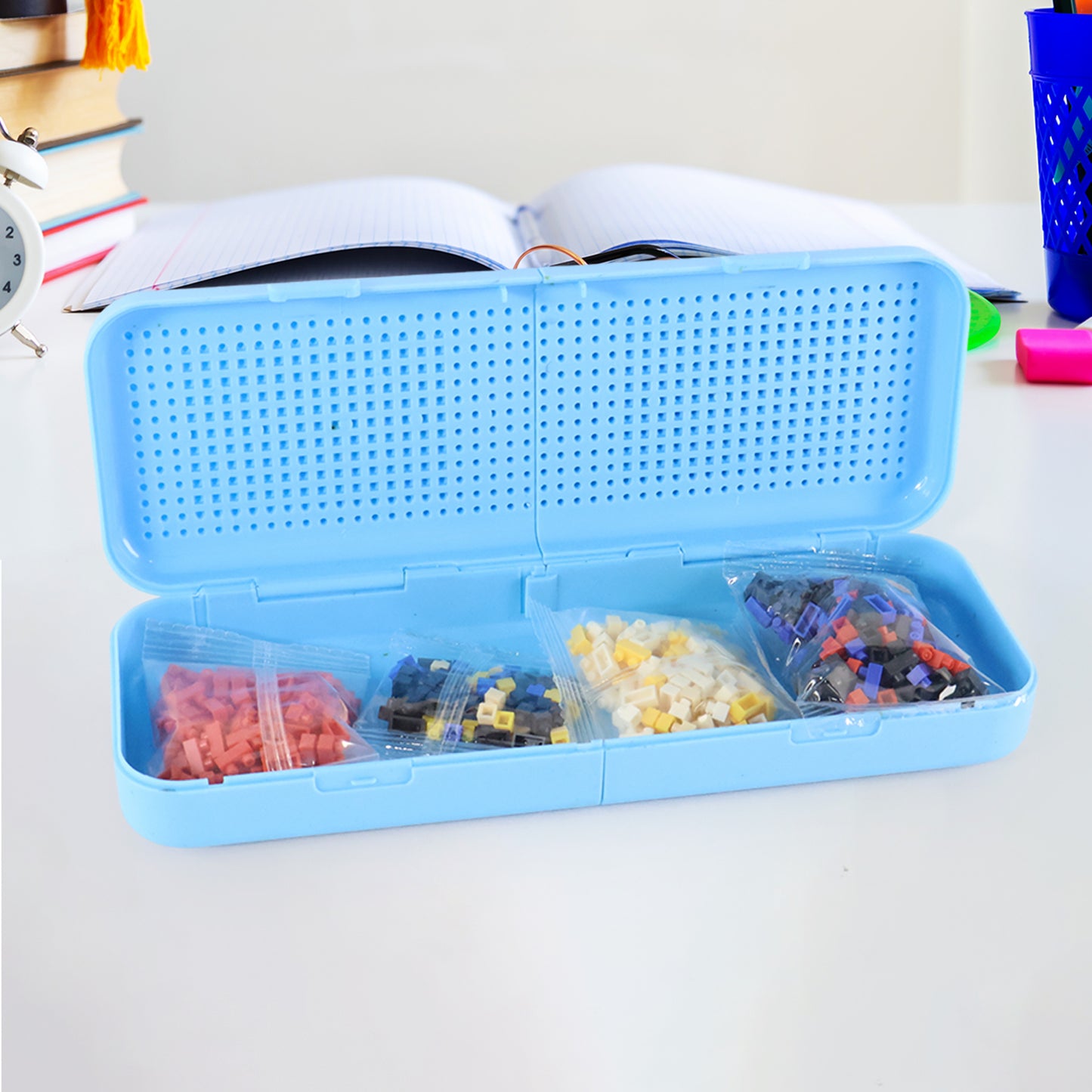 DIY Pixel Art Building Block Pencil Box - 1 Set - Happy Price - Image 5