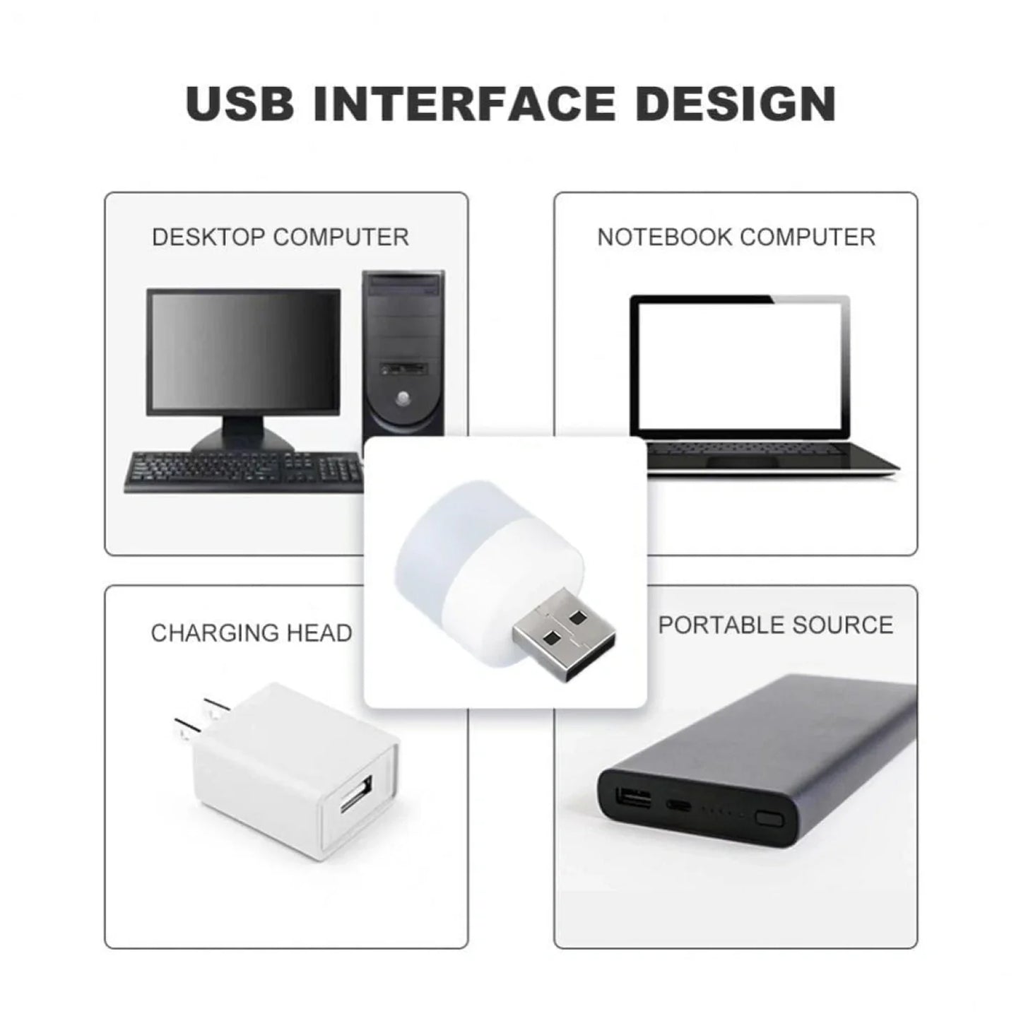 Usb Led Lamp Night Light Mini Portable For Pc And Laptop (5 Pcs  Mix Color) - Happy Price - Image 3