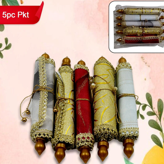 Money Gift Envelopes Lifafa - Multi Color Pack Of 5 Premium Designer Envelopes Colorful Writing Message Scroll Sandesha Card Style Shagun Envelope Sagan Gift Envelopes For Weddings Birthdays Baby Shower Anniversary - Happy Price - Image 1