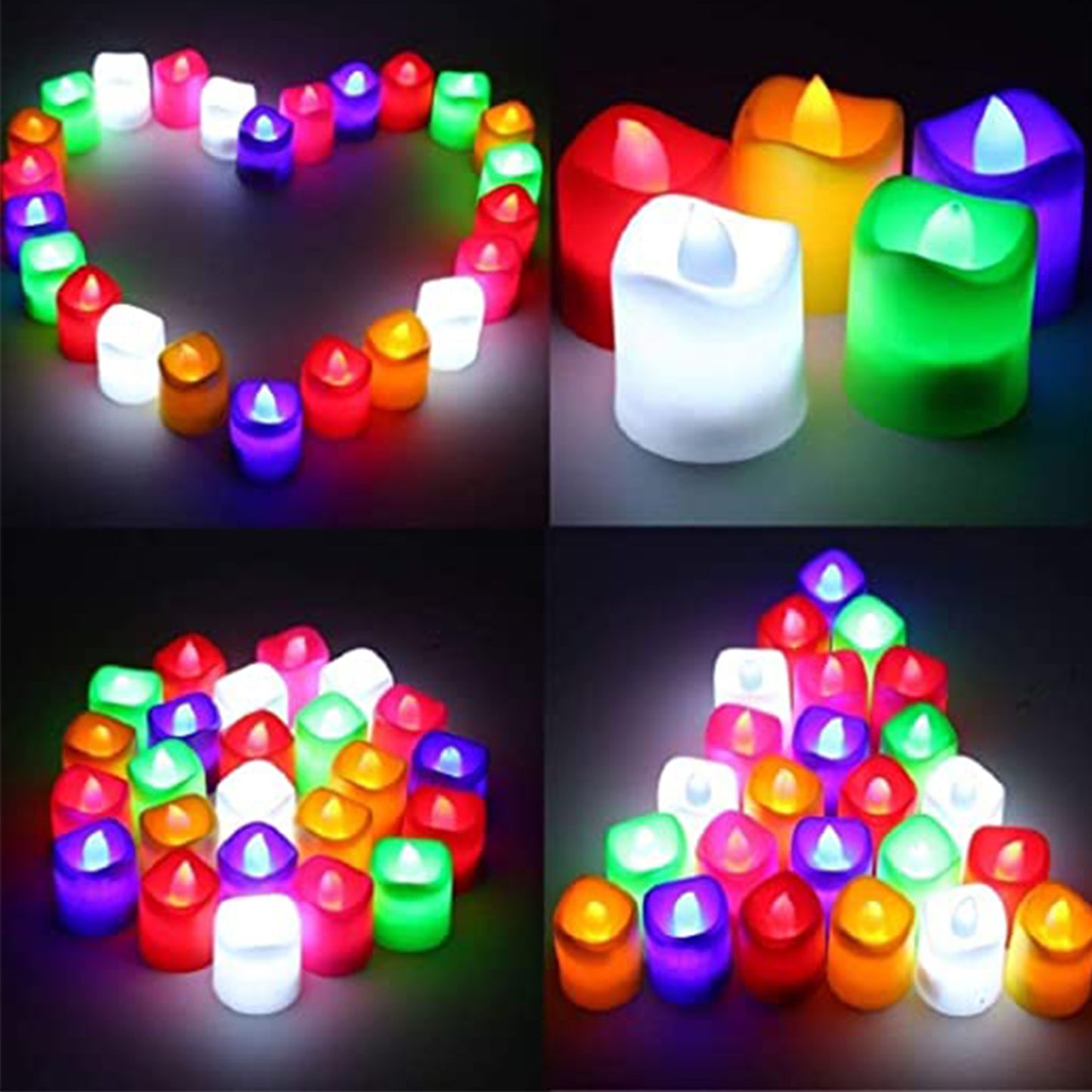 6430 1pc Festival Decorative - Led Tealight Candles  Battery Operated Candle Ideal For Party. - Happy Price - Image 3