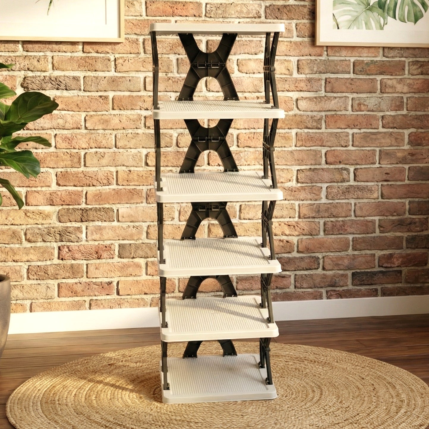6 Tier Rectangular Shoe Rack Organizer for Home Entryway - Happy Price - Image 6