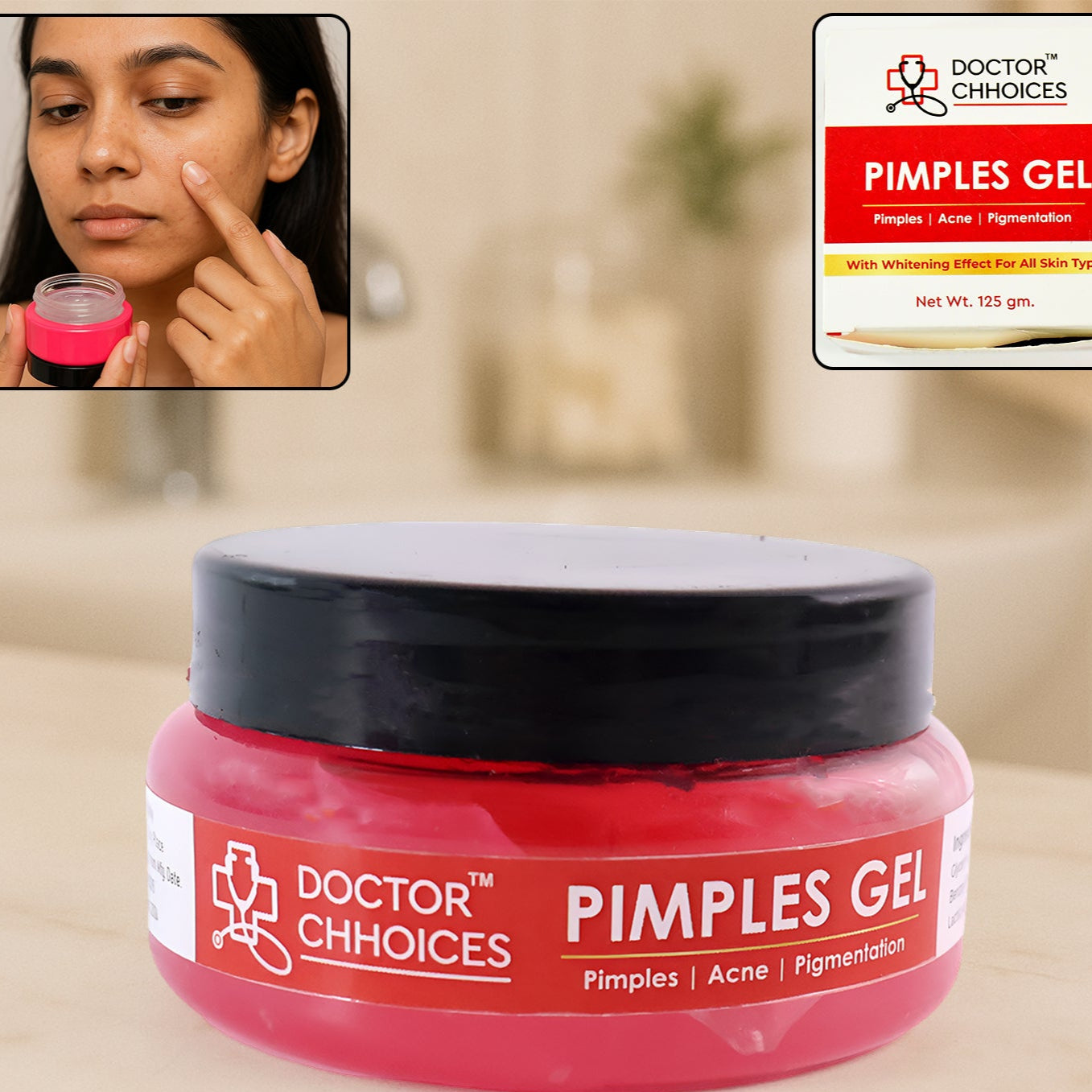 Doctor Chhoices Pimples Gel  125 Gm (1 Pc) - Happy Price - Image 1