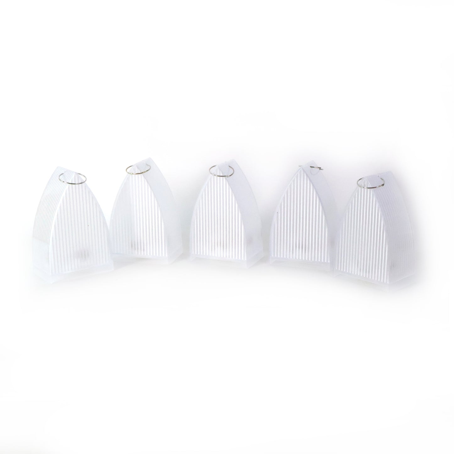 5 Pc Set Frosted LED Flameless Lantern Lights - Battery Operated Decorative Lamps - Happy Price - Image 2