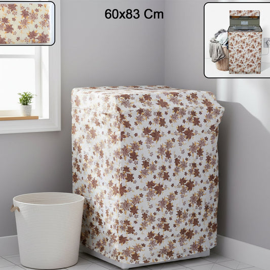 Floral Top Load Washing Machine Cover - 60x83 cm, Waterproof & Dustproof - Happy Price - Image 1