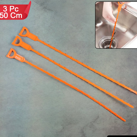 Flexible Drain Cleaning Sticks - 50 cm Long, Pack of 3 - Happy Price - Image 1