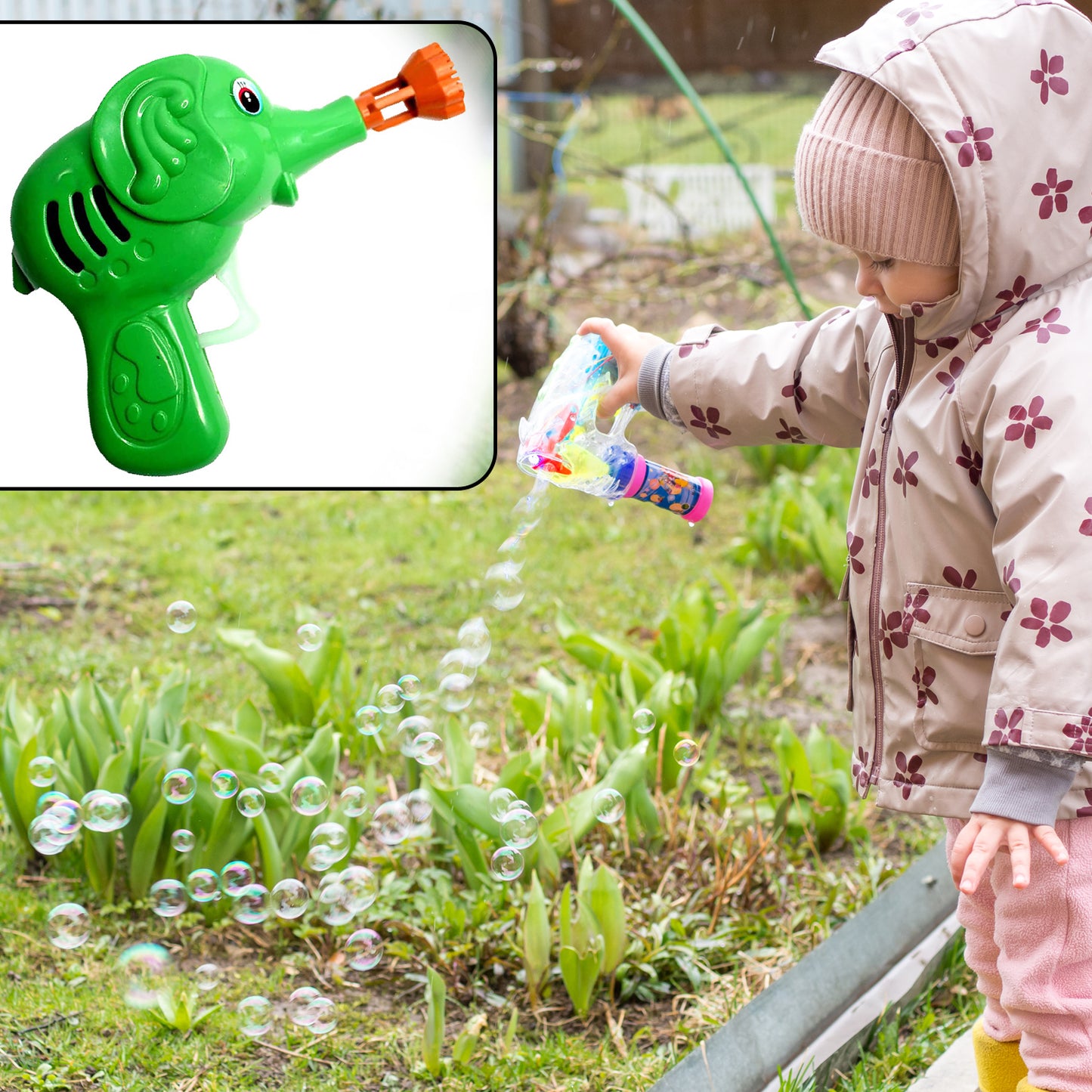 Bubble Gun Elephant Hand Pressing Bubble Gun Toy For Kids Bubble Liquid Bottle With Fun Loading - Happy Price - Image 6