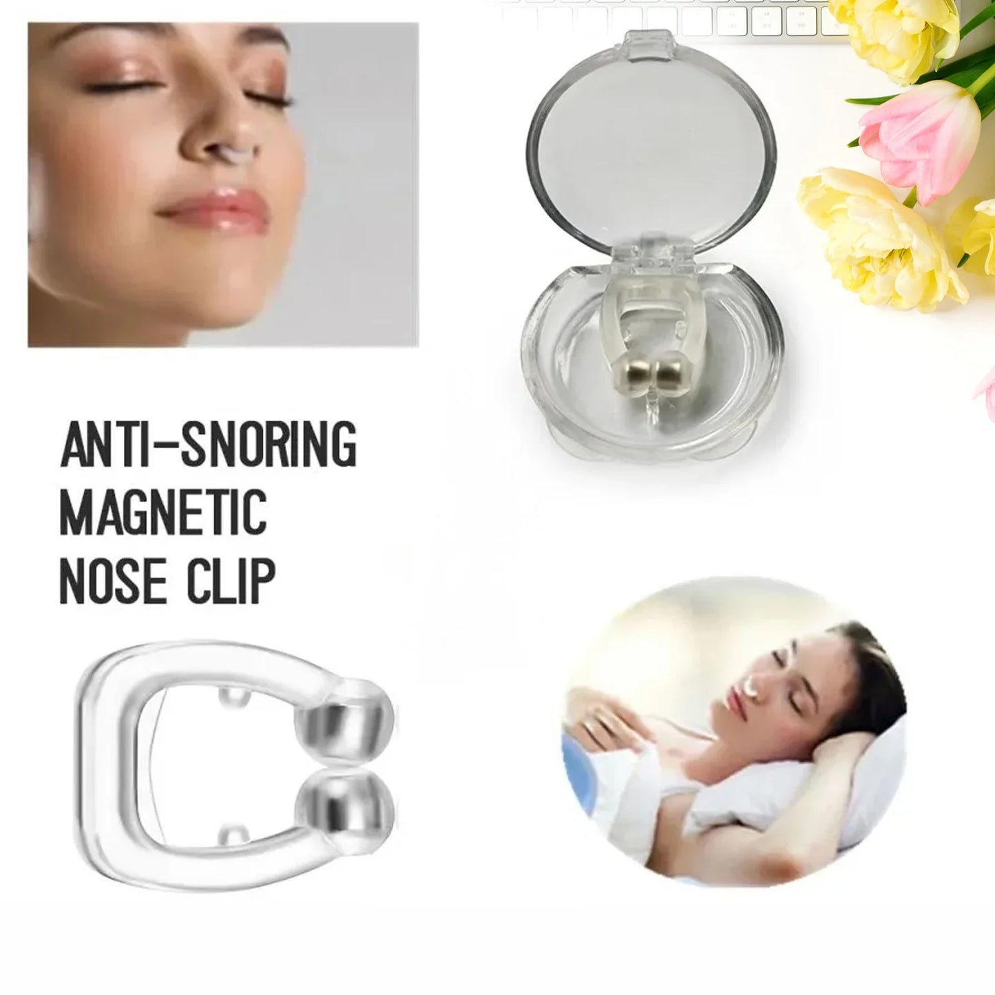 4-Piece Travel Comfort Kit: Eye Mask, Neck Pillow, Ear Plugs & Nose Clip - Happy Price - Image 3