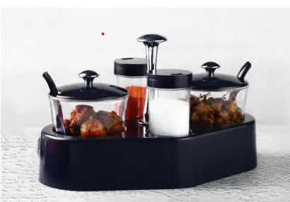 Ganesh Rendy Condiment Set For Kitchen Transparent Jar For Easy To Access Spice 1 Piece Spice Set  (Plastic) - Happy Price - Image 2