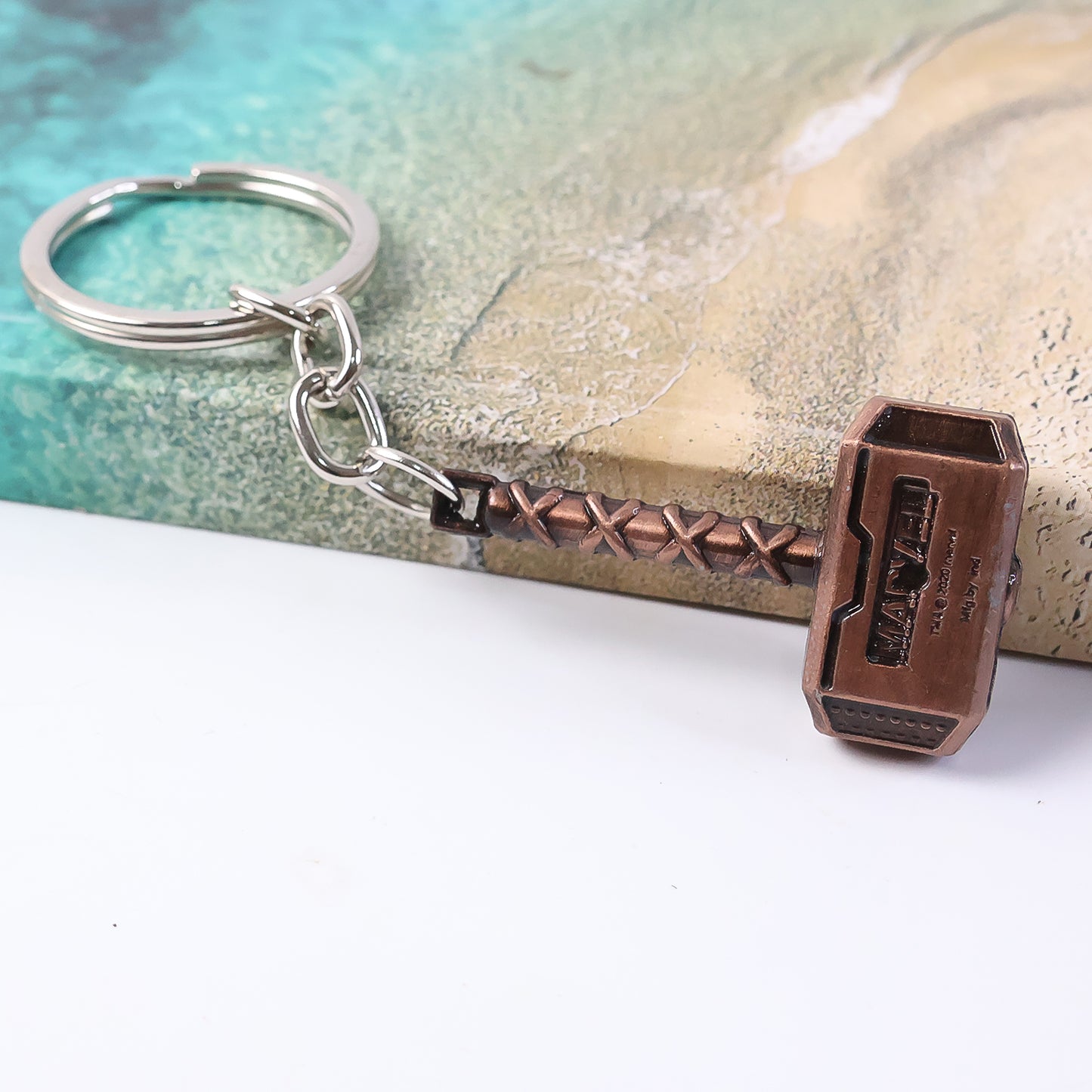 Metal Hammer Design Keychain (1 Pc) - Unique Alloy Key Ring for Keys - Happy Price - Image 3
