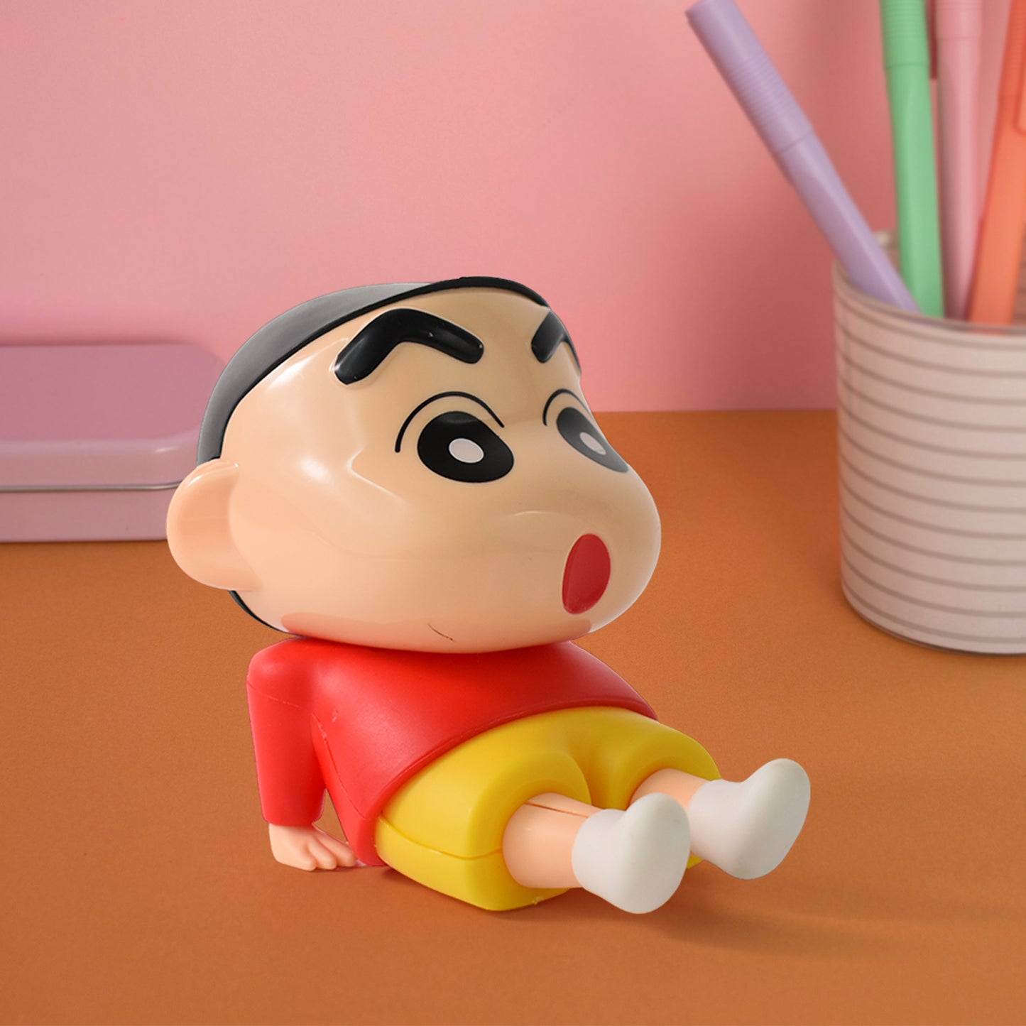 Shinchan Sitting Character Figurine - Anime Style PVC Toy for Kids & Desk Decor (1 Pc) - Happy Price - Image 4