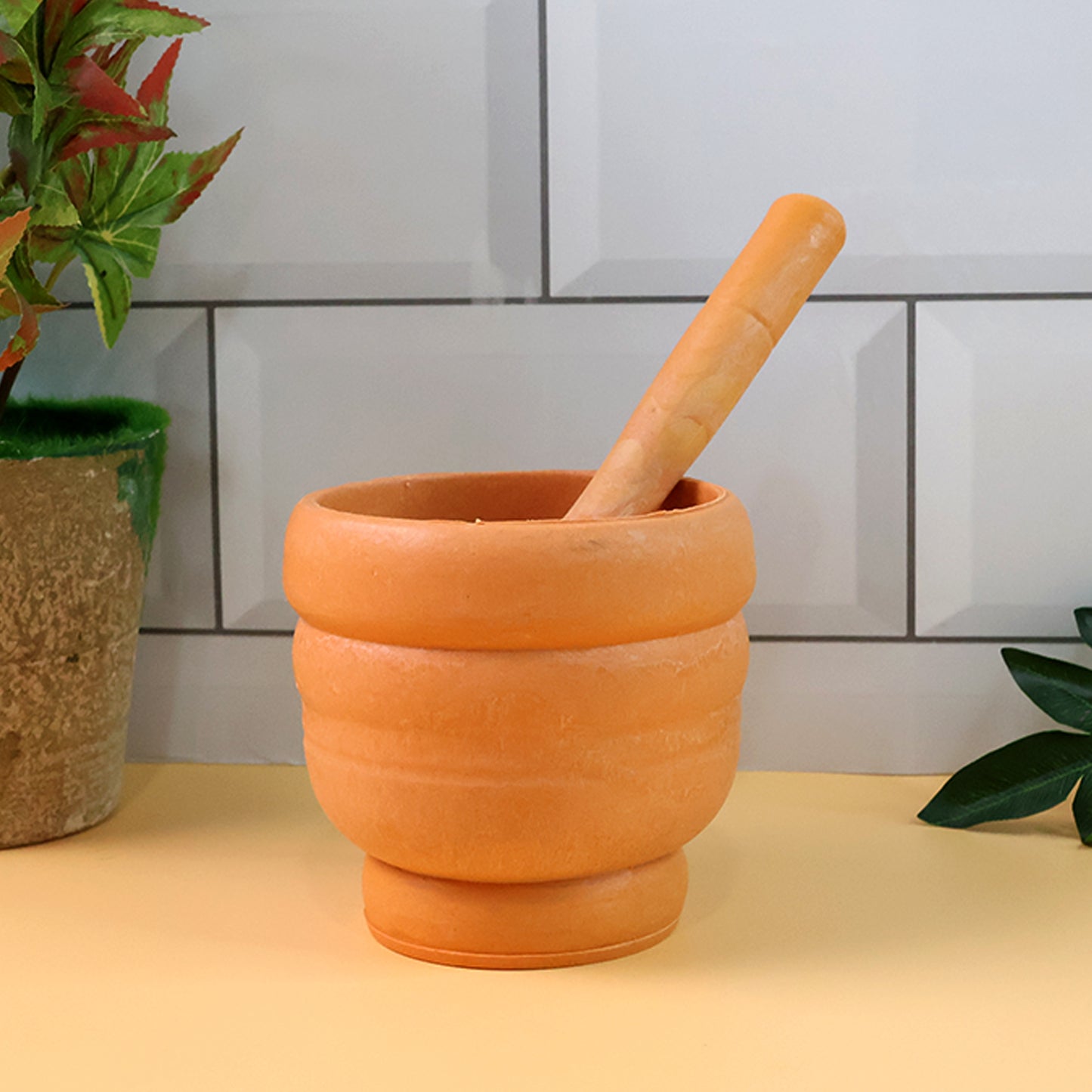 Durable Plastic Mortar and Pestle Set - BPA-Free Okhli for Spices & Herbs - Happy Price - Image 5