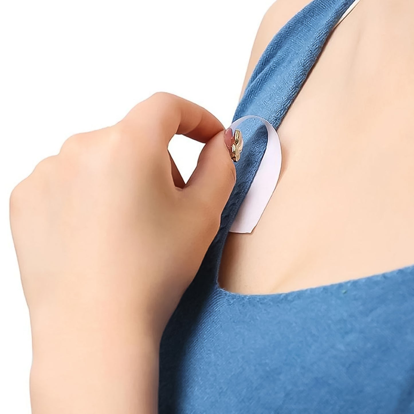 Waterproof Anti-skid Disposable Double Sided 10 Adhesive Transparent Clear Medical Tape For Lingerie (10 Pcs Set) - Happy Price - Image 6