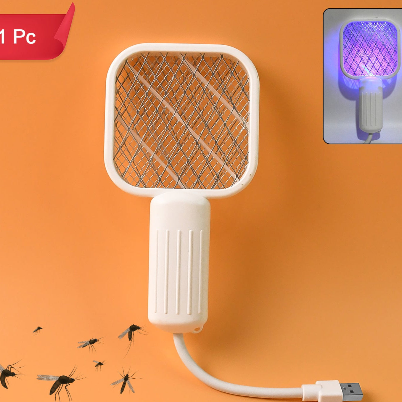 Rechargeable Electric Mosquito Swatter Racket - Happy Price - Image 1