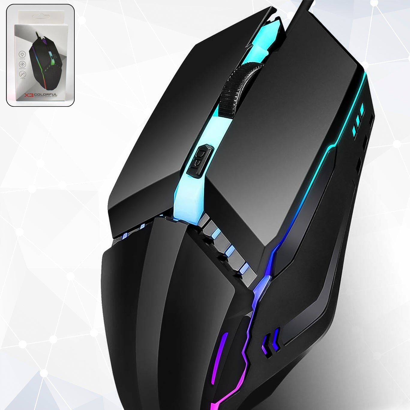 Usb Wired Mouse Ergonomic Design Gaming Mouse (1 Pc) - Happy Price - Image 1