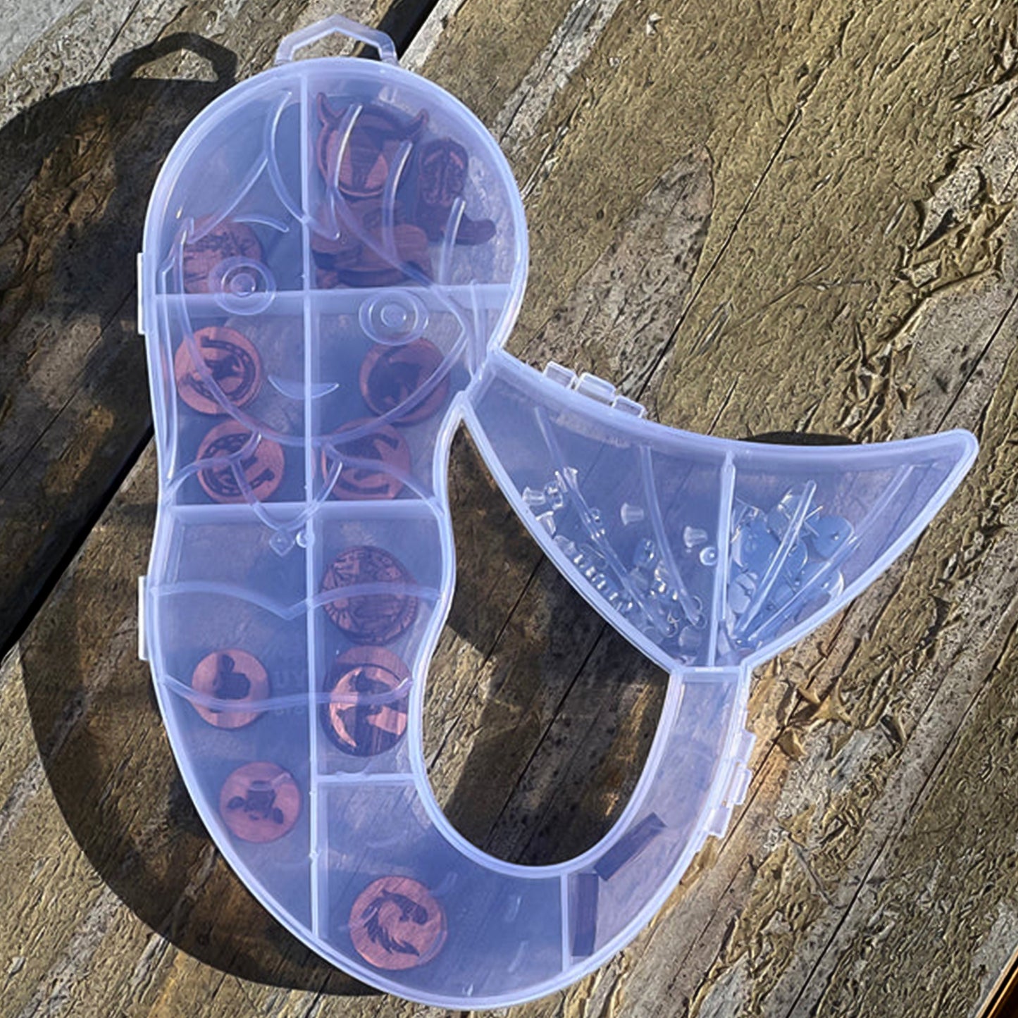 Mermaid Shape Plastic Storage Organizer Box (1 Pc) - Happy Price - Image 4