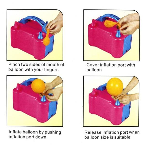 Portable Dual Nozzle Electric Balloon Blower Pump Inflator - Happy Price - Image 4