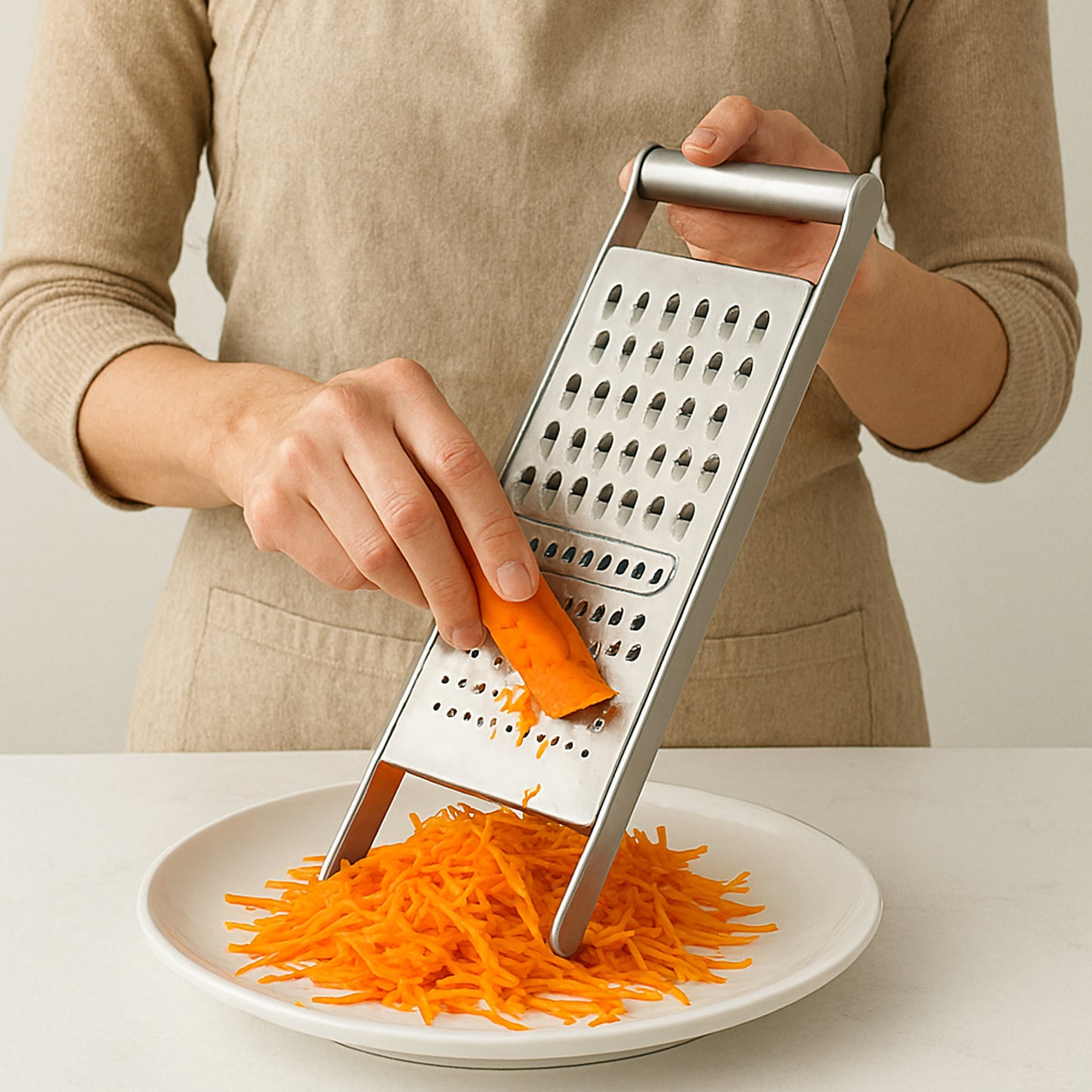 Apex Stainless Steel Grater  Slicer (3 In 1) - Happy Price - Image 5