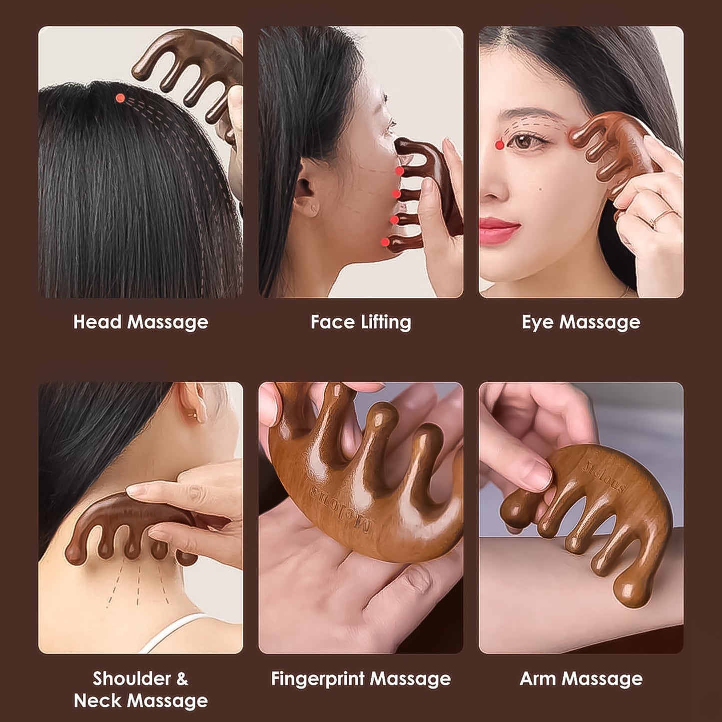 Manual Head Massager Comb for Scalp Relaxation - 1 Pc - Happy Price - Image 3