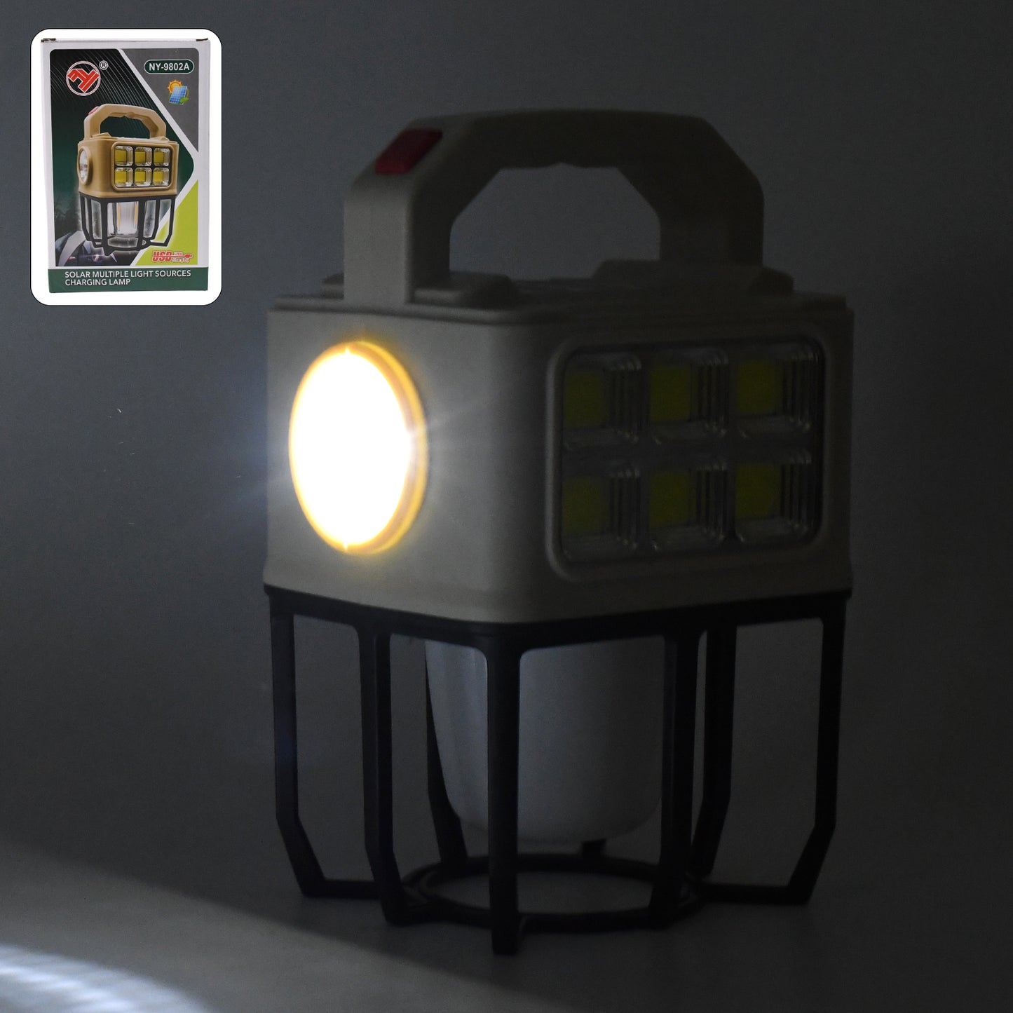 Solar Portable Camping Lantern 3 Light Modes Camping Lantern - Happy Price - Image 2