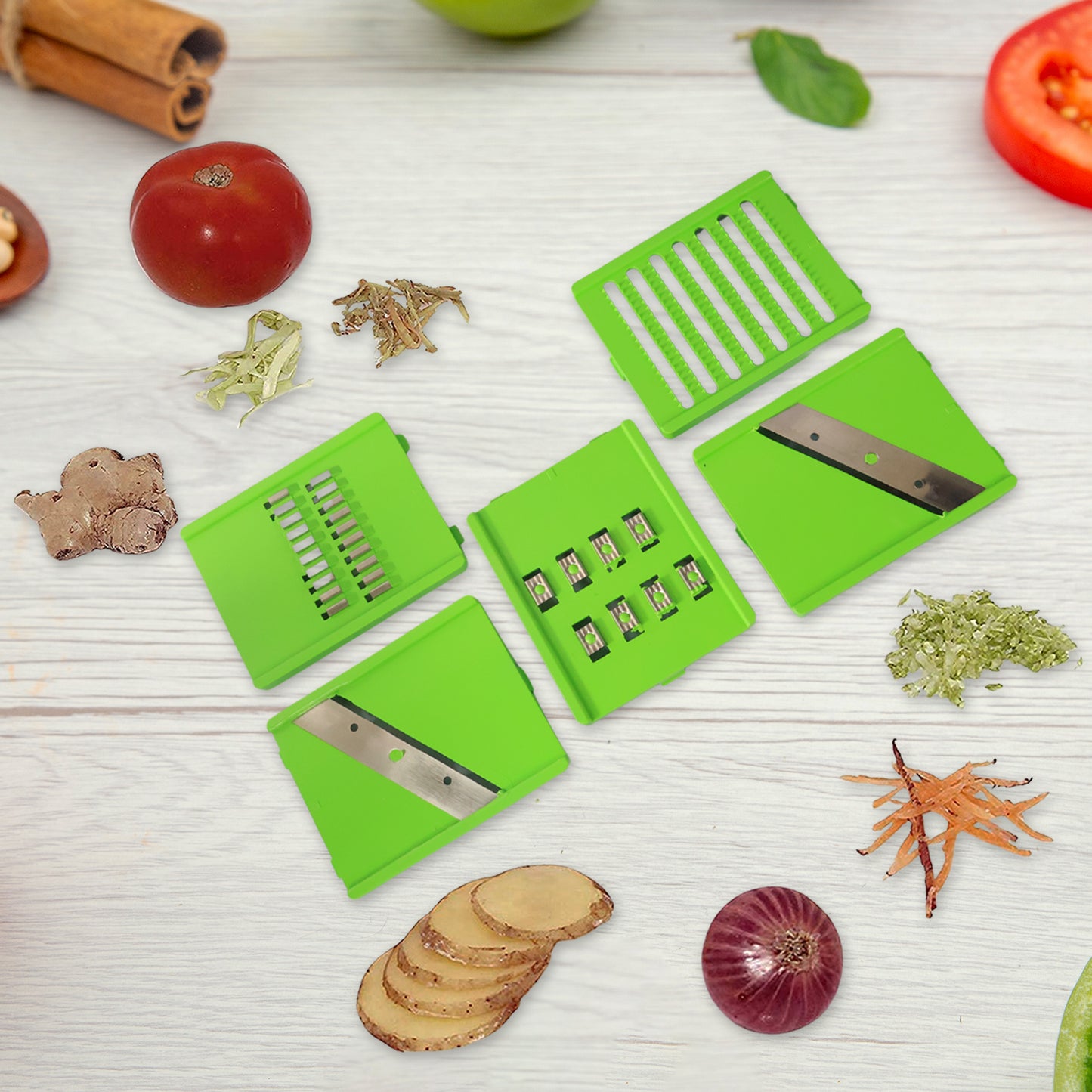 HappyPrice 6-in-1 Multipurpose Vegetable Slicer with Stainless Steel Blades - Happy Price - Image 4