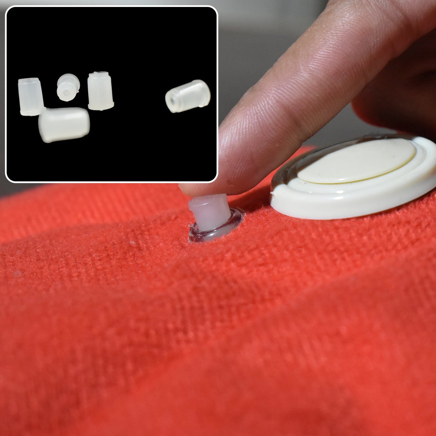 5 Pc Hot Water Bag In Water Stopper Used As A Stopper While Injecting Nails On Walls Etc. - Happy Price - Image 3