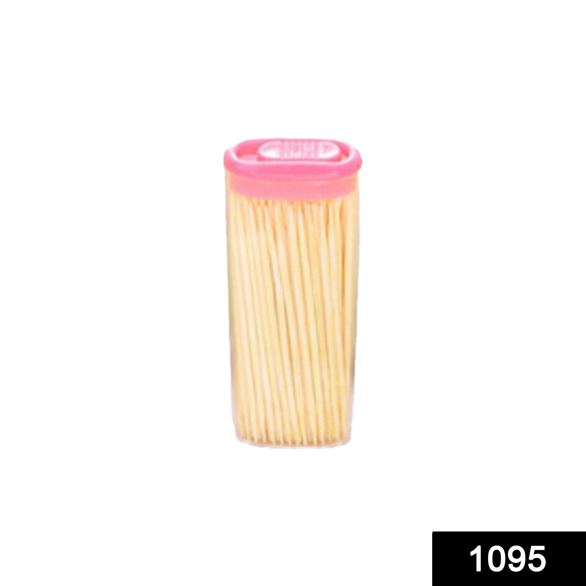 Bamboo Toothpicks With Dispenser Boxq - Happy Price - Image 1
