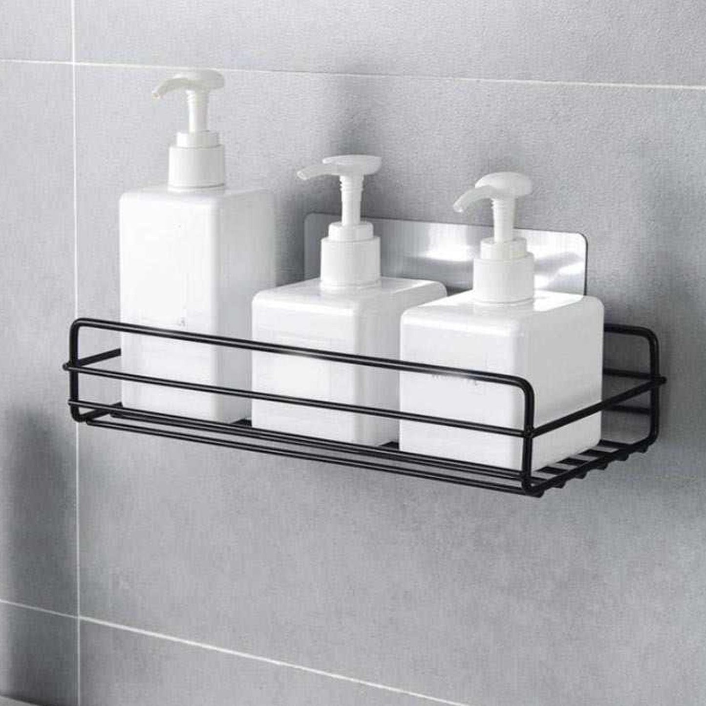 Multipurpose Wall Mount Metal Bathroom Shelf And Rack For Home And Kitchen. - Happy Price - Image 2