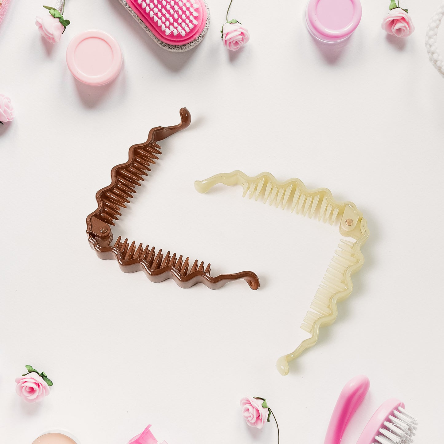 Strong Grip Plastic Hair Claw Clips - 1 Pc, Assorted Colors - Happy Price - Image 2