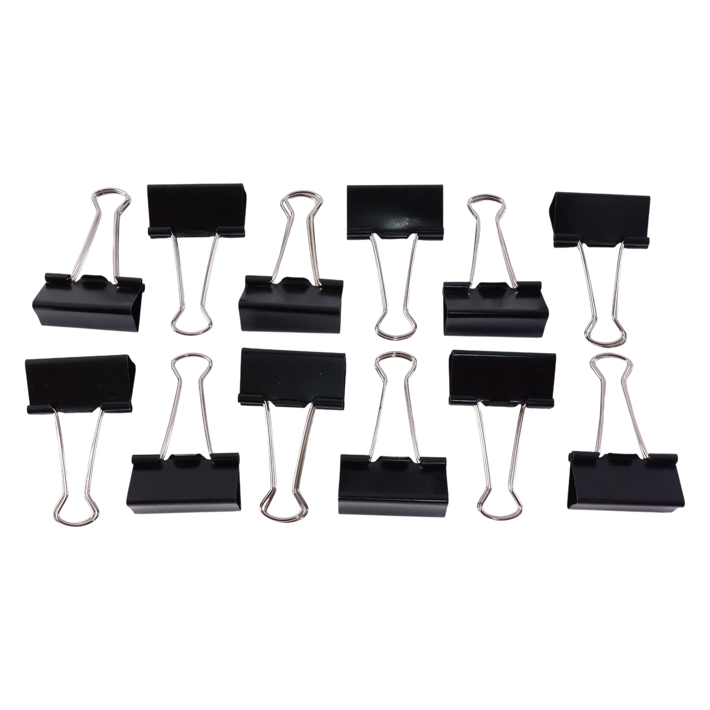 Heavy Duty Black Binder Clips - 41mm, 12 Piece Set for Large Paper Stacks - Happy Price - Image 4