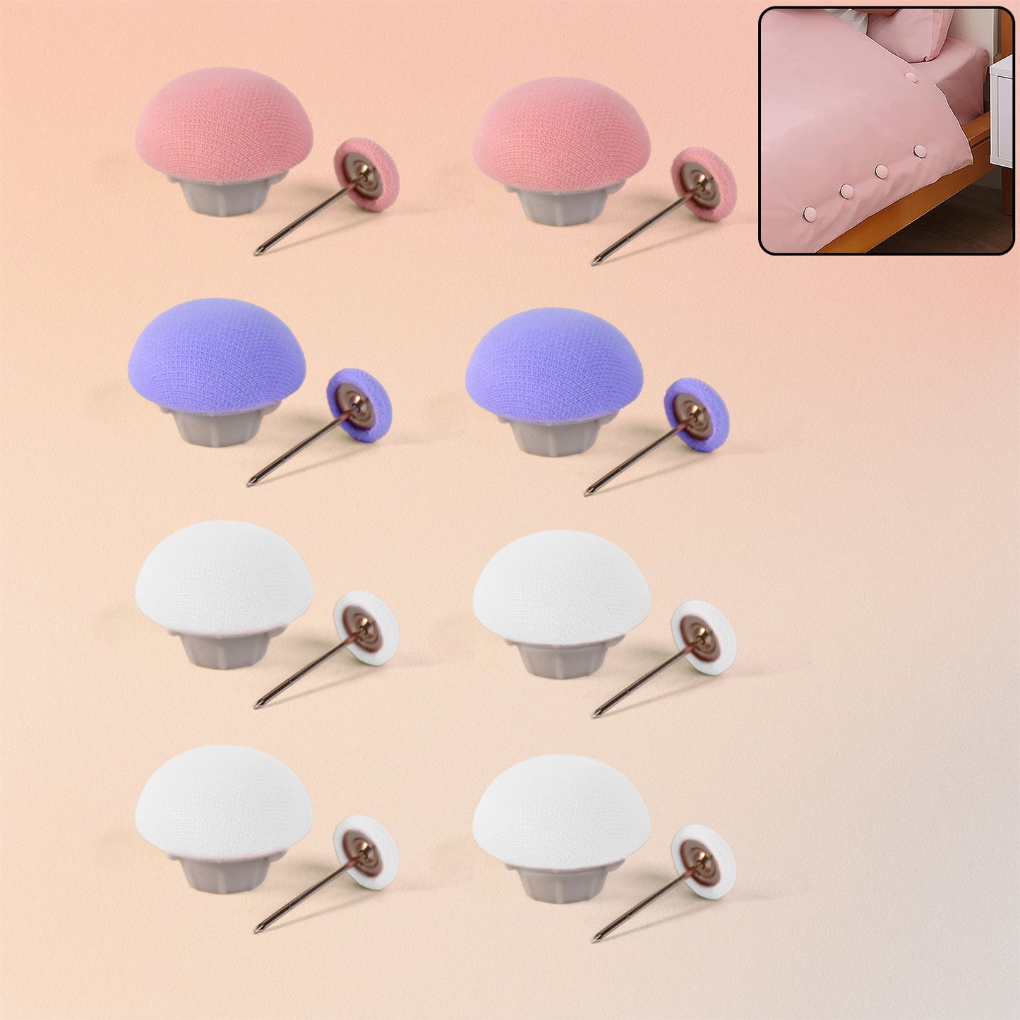 Decorative Headboard Sofa Pins (8 Pcs Set) - Happy Price - Image 2
