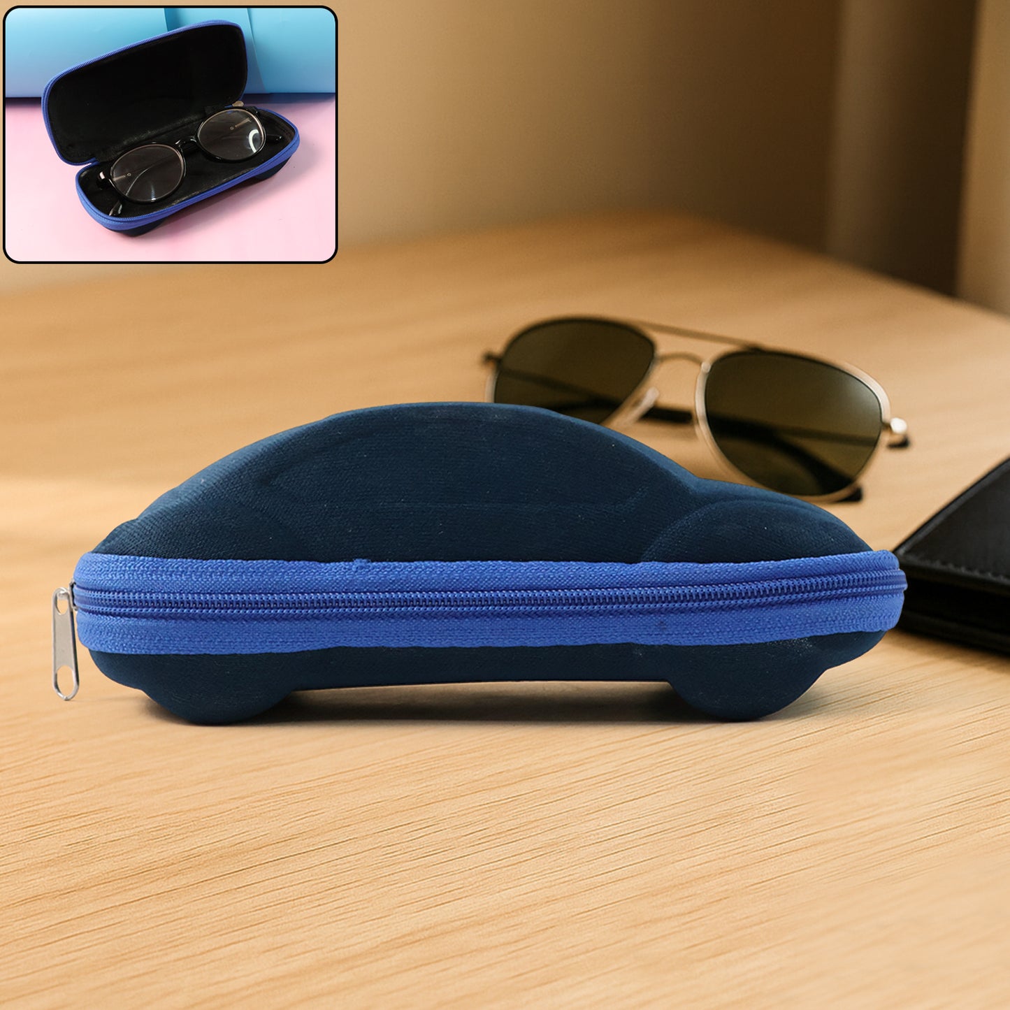 Cute Car Shaped Eyeglasses Case - Portable Hard Shell Sunglass Holder (1 Pc) - Happy Price - Image 2