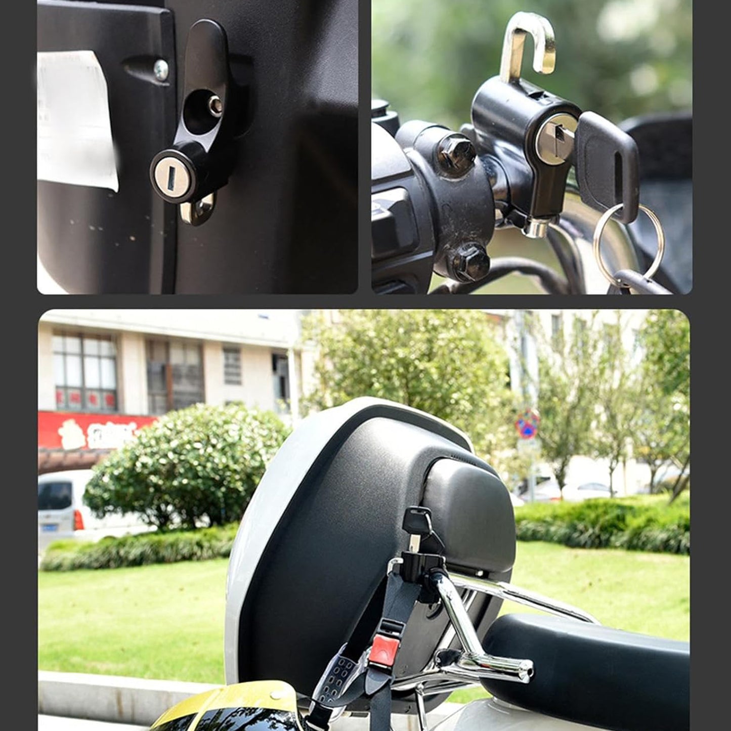 Heavy-duty Helmet Lock For Motorcycle - Happy Price - Image 5