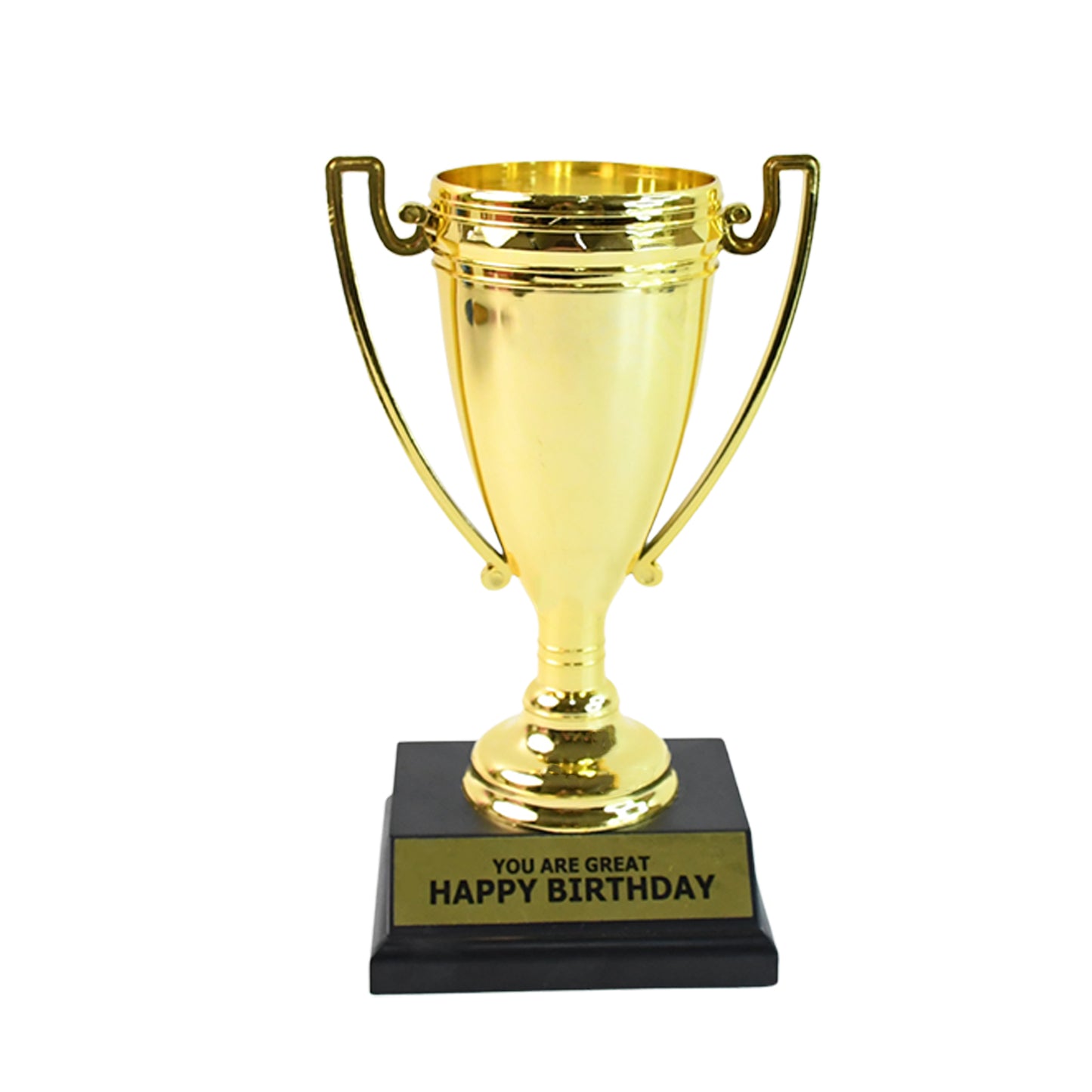 Golden Birthday Trophy  You Are Great Happy Birthday Plastic Award With Base - Happy Price - Image 2