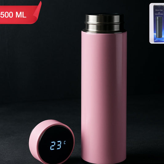 Pink Vacuum Insulated Water Bottle (1 Pc  500ml) - Happy Price - Image 1